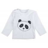 T-shirt Panda white