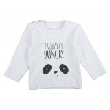 T-shirt Hungry Panda white