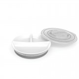 Divided plate White