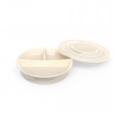 Divided plate Pastel Beige