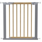 Safety gate Tora nature/silver (+2 extensions)