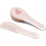Brush and comb Leopard Pink
