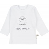 T-shirt Happy Penguin white