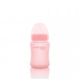 Glass baby bottle 150ml Rose Pink