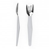 Stainless steel cutlery 2 pieces Quiet Grey
