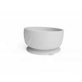 Silicone suction bowl Quiet Grey