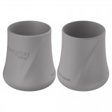 Silicone cup 2pcs Quiet Grey