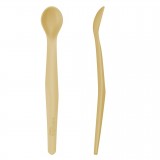 Silicone spoon 2 pieces Soft Yellow
