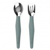 Stainless steel cutlery 2 pieces Harmony Green