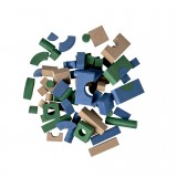 Foam building blocks Blue/Green/Cappuccino
