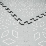 Puzzle mat Geometric Grey