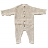 Playsuit 50/56 knitted Soft Sand