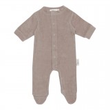 Playsuit 62/68 Velvet Rib Warm Grey