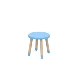 Stool Dots Blue Skies